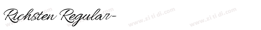 Richsten Regular字体转换 Richsten Regular字体转换